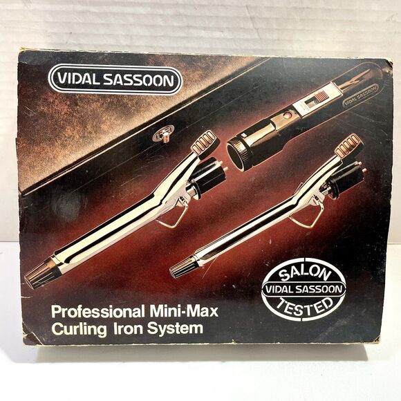 Vintage Vidal Sassoon®️ Professional Mini Max Curling Iron System/ Kit VS121 - Picture 2 of 9